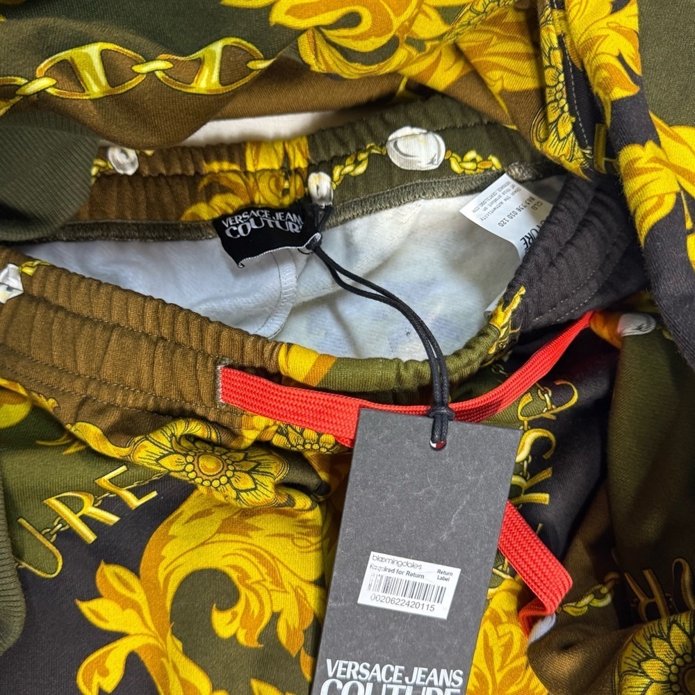 Versace Couture  Collection Yellow and Green Sweater and Sweatpants set - Picture 5 of 7